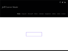 Tablet Screenshot of jeffcarvermusic.com